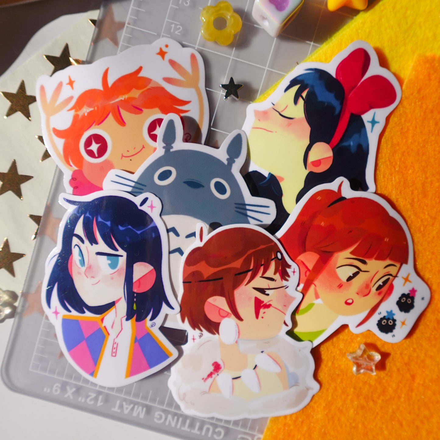 ghibli 6's - sticker pack