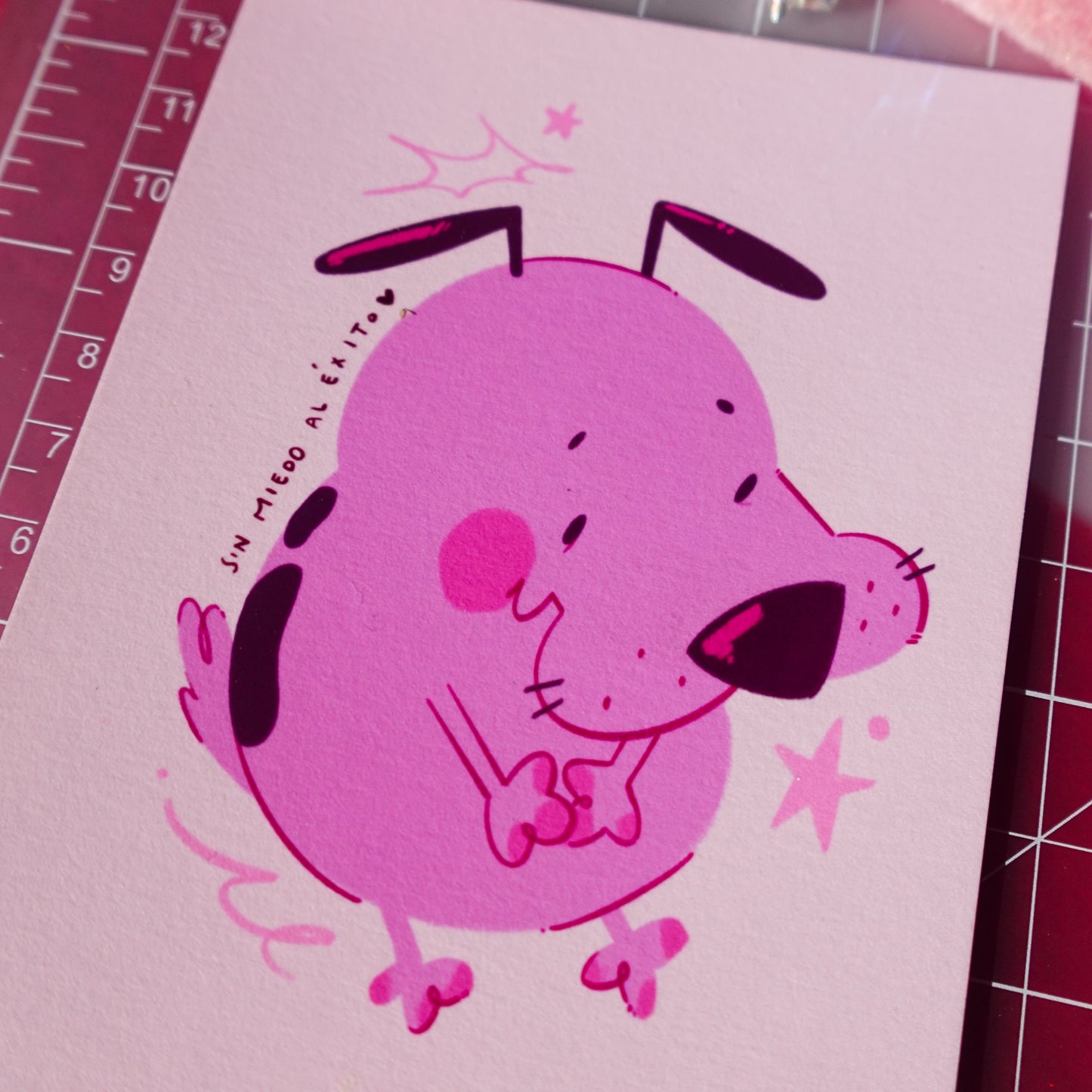 sin miedo al exito (courage) - mini art print