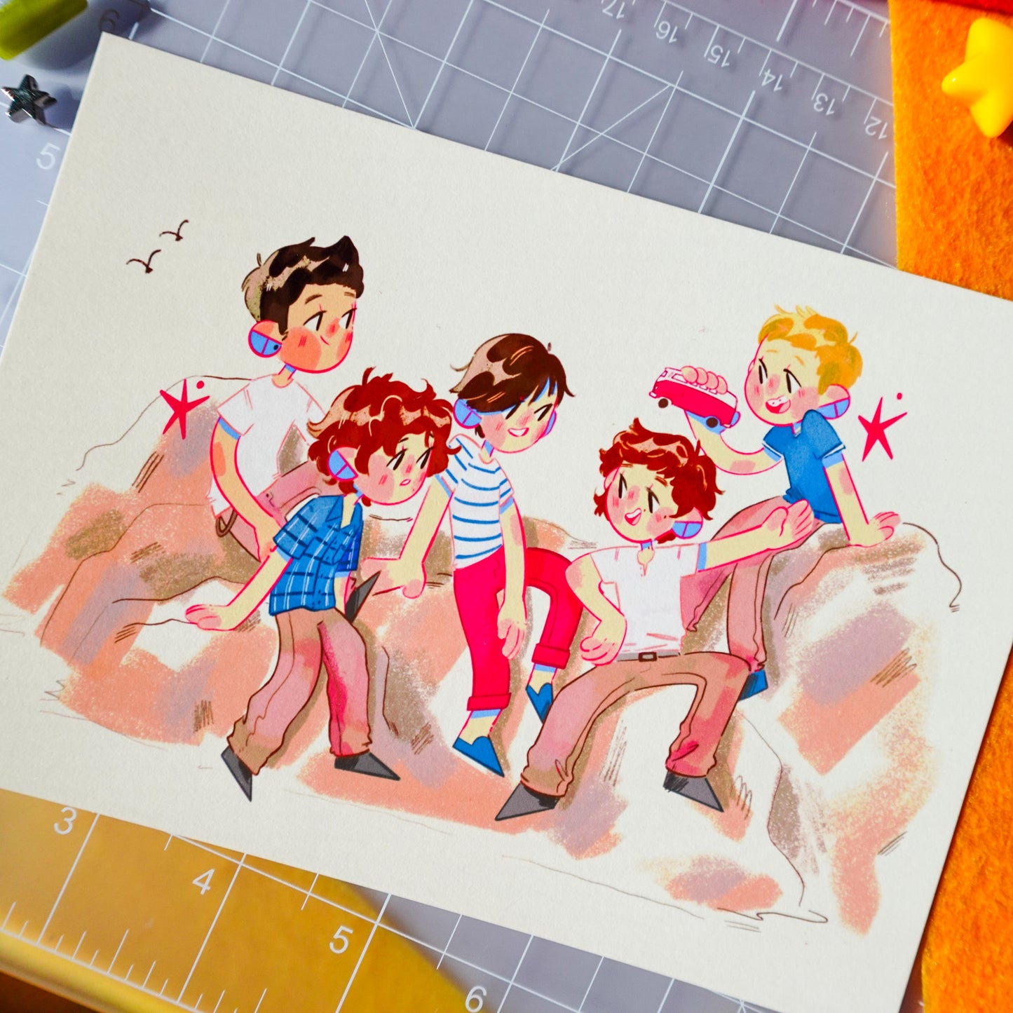 one direction - art print