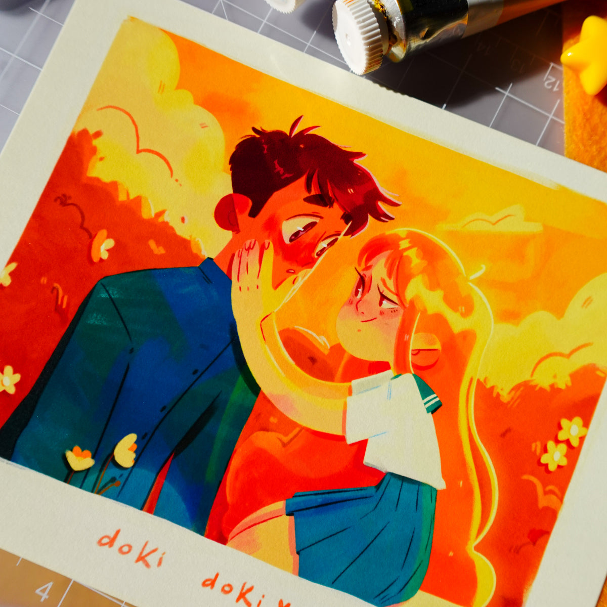 doki doki - art print