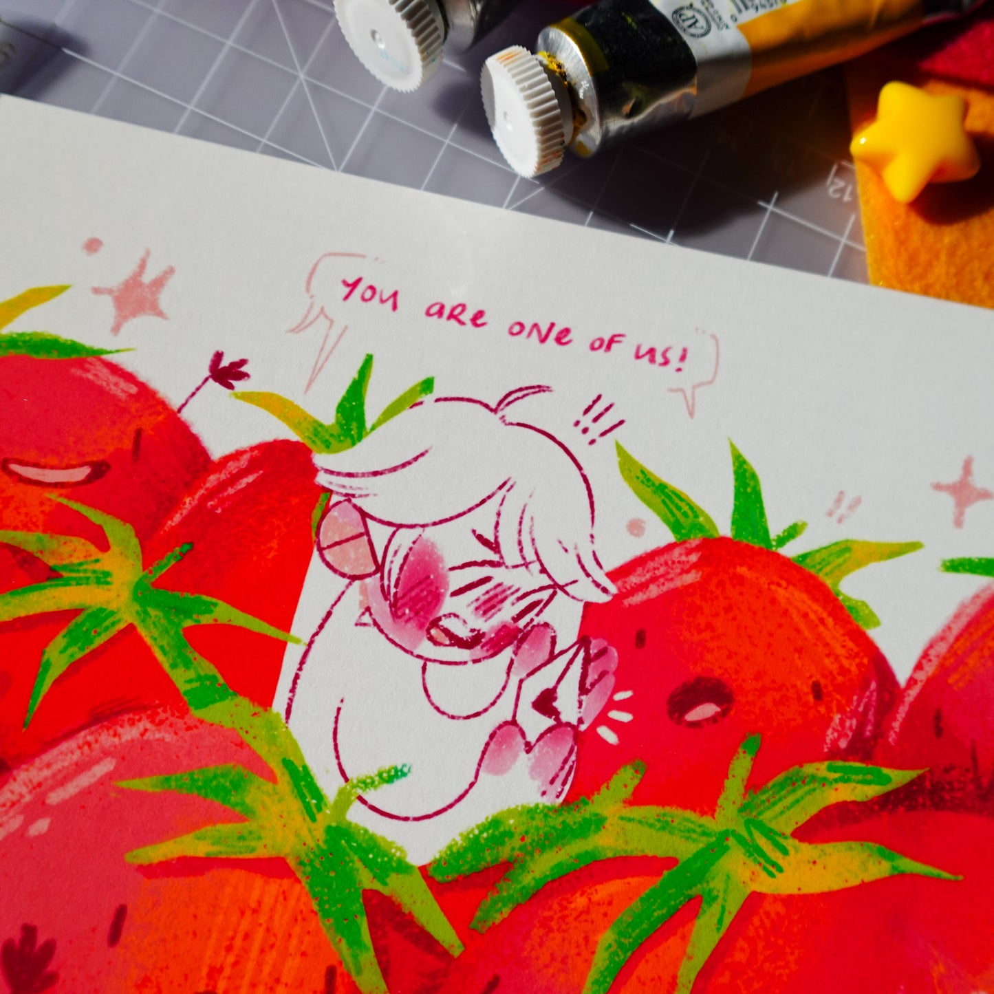 tomatoes - art print