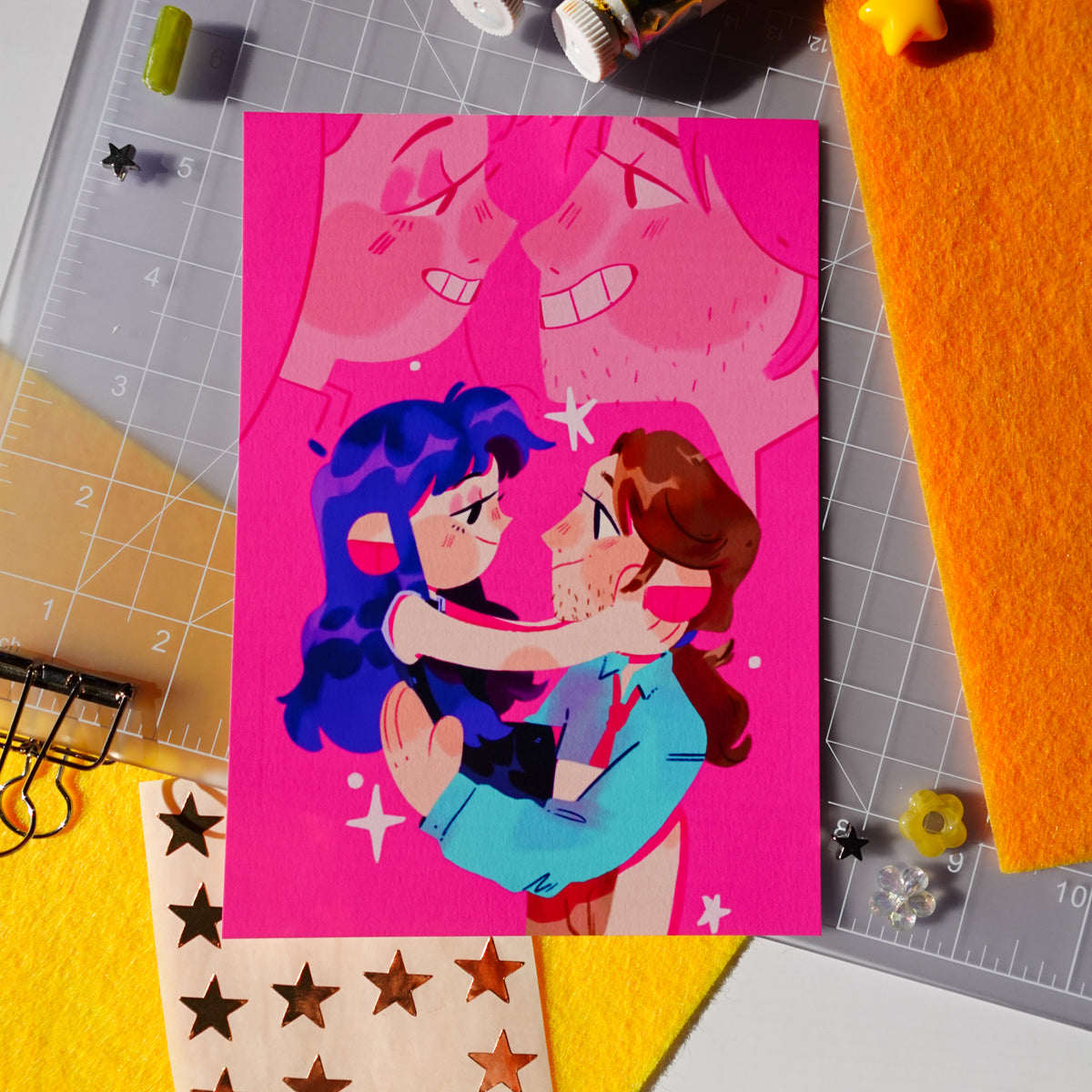 misato x kaji - art print