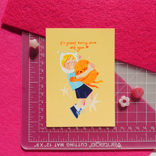 finn and jake - mini art print