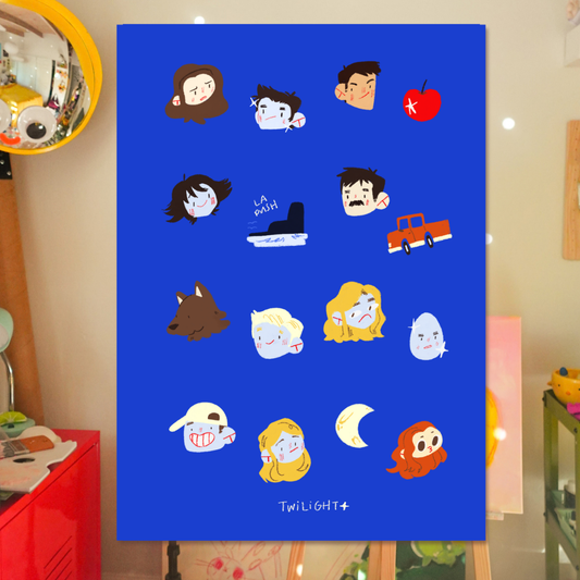 twilight characters - art print