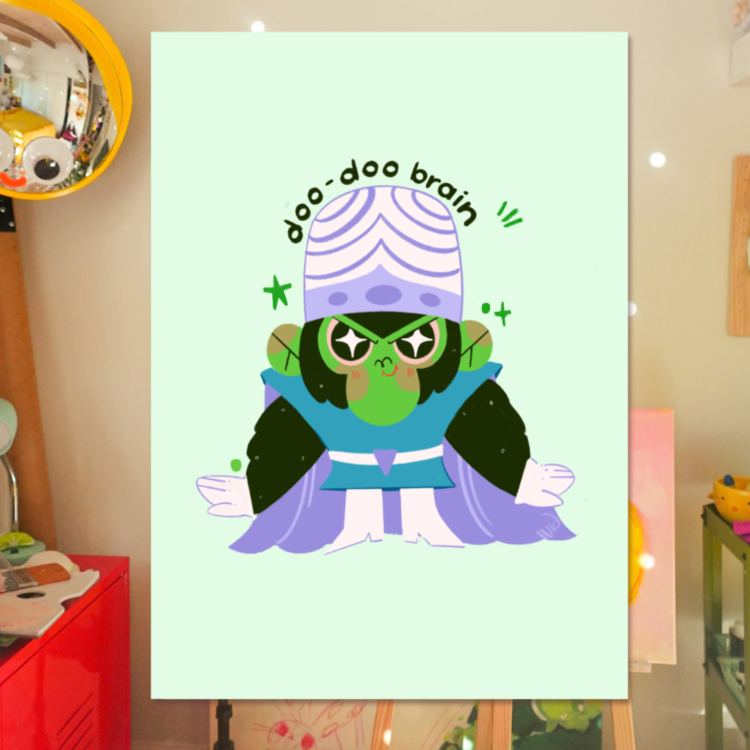 doo doo brain - art print