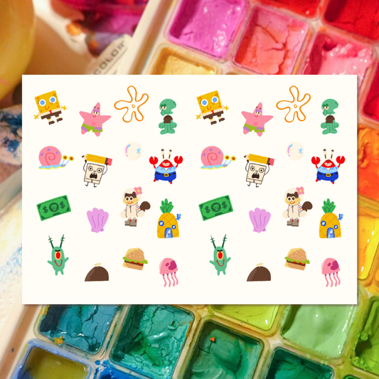 spongebob - sticker sheet
