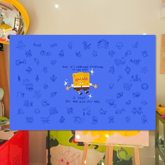 spongebob <3 - art print