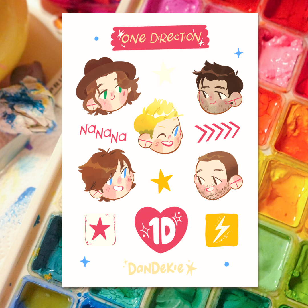 onedirection - sticker sheet