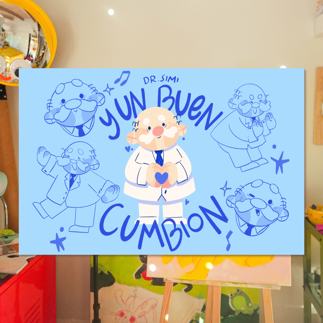 dr simi y un buen cumbion - art print