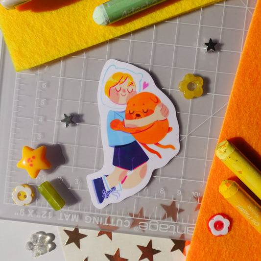 finn and jake - sticker