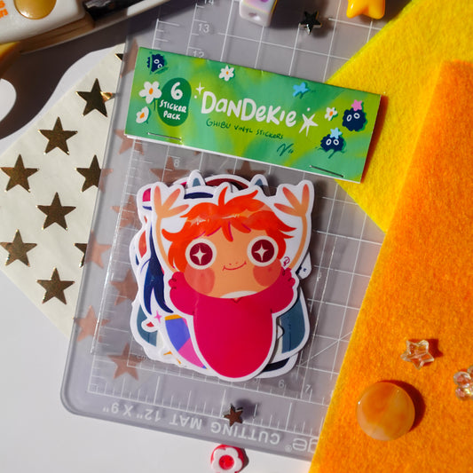 ghibli 6's - sticker pack