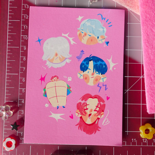 saja boys - mini art print