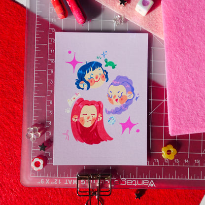 huntrix - mini art print