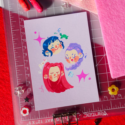 huntrix - mini art print