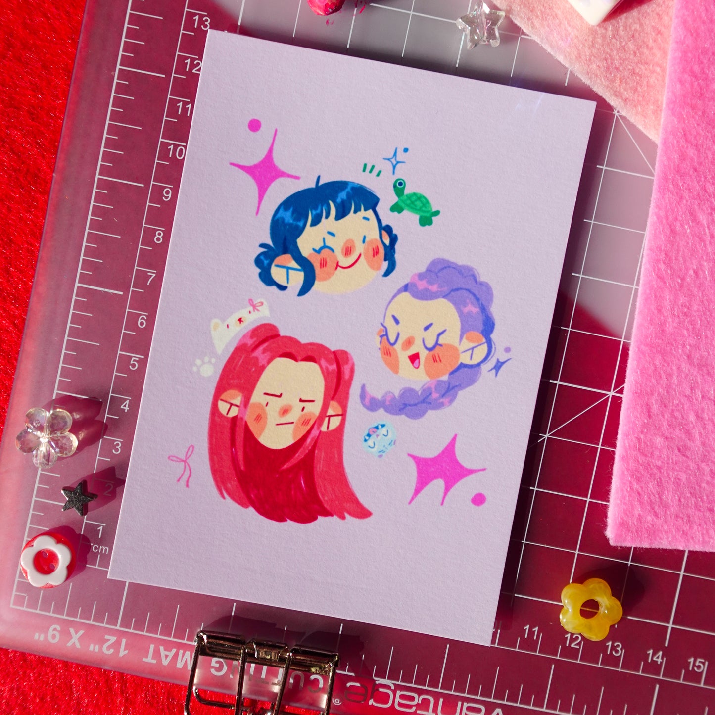 huntrix - mini art print