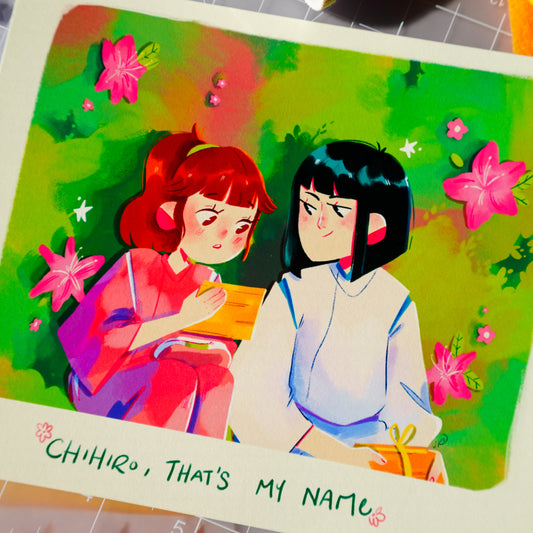 chihiro, that's my name - art print