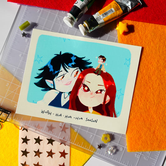 whoa hoa hoa hoa season - art print