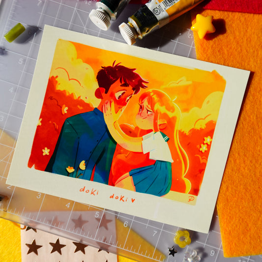 doki doki - art print