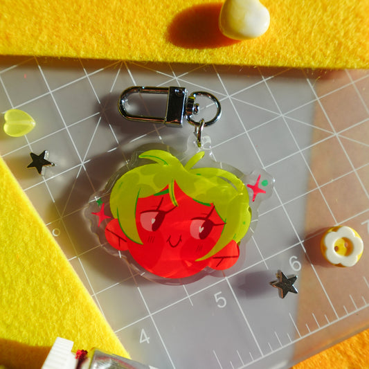 tomato girl -  keychain