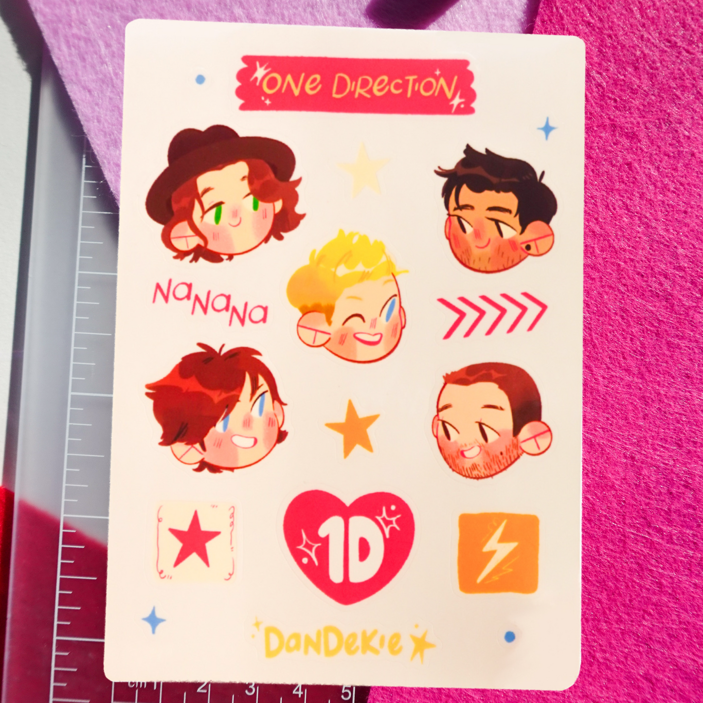 onedirection - sticker sheet