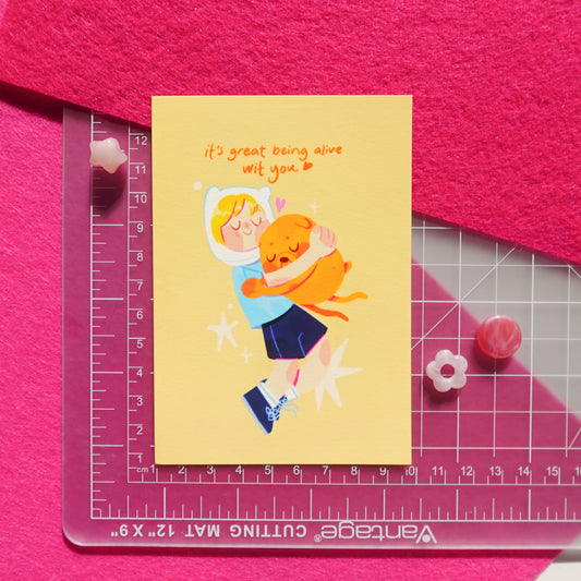 finn and jake - mini art print