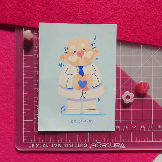 dr. simi - mini art print