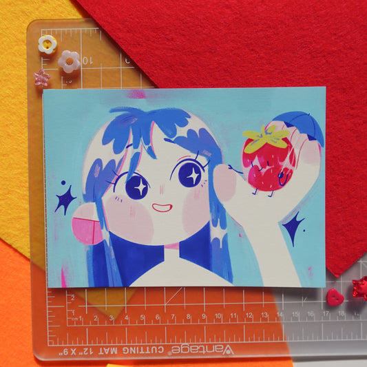 fresita girl - art print