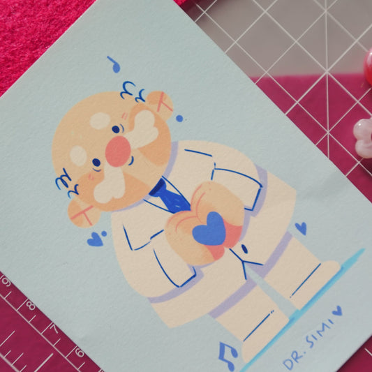 dr. simi - mini art print