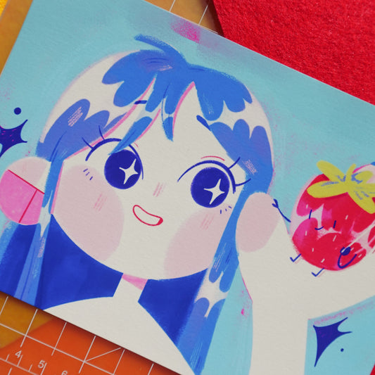 fresita girl - art print