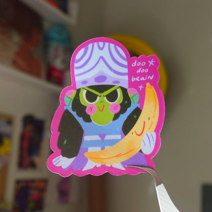 doo doo brain - sticker