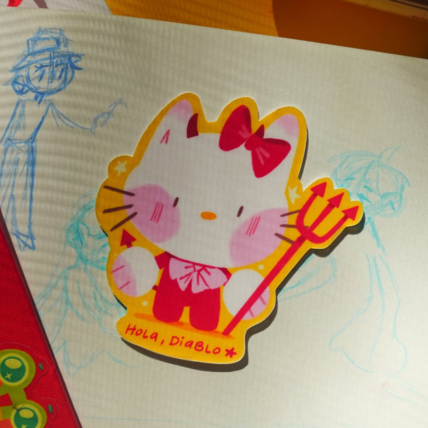 hola diablo - sticker
