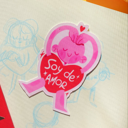 soy de amor - sticker