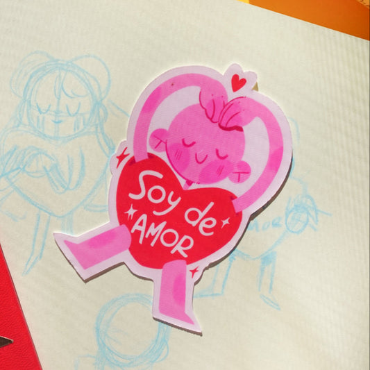 soy de amor - sticker
