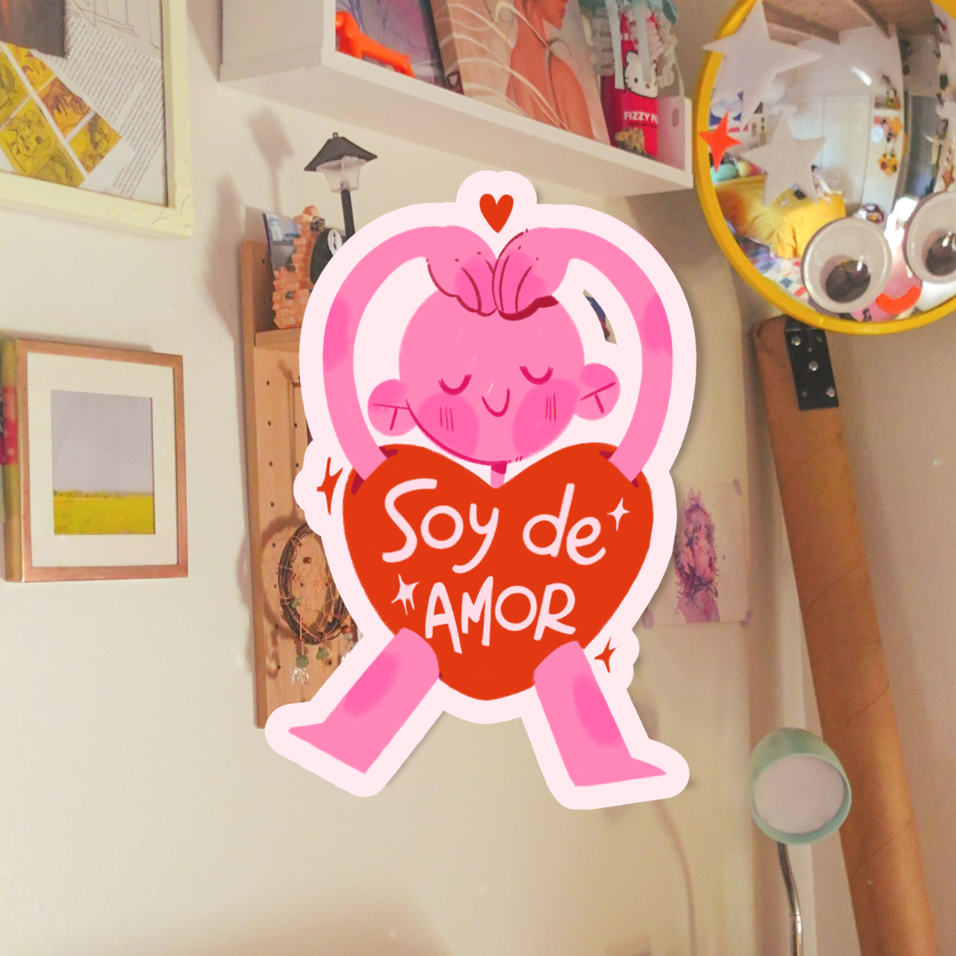 soy de amor - sticker