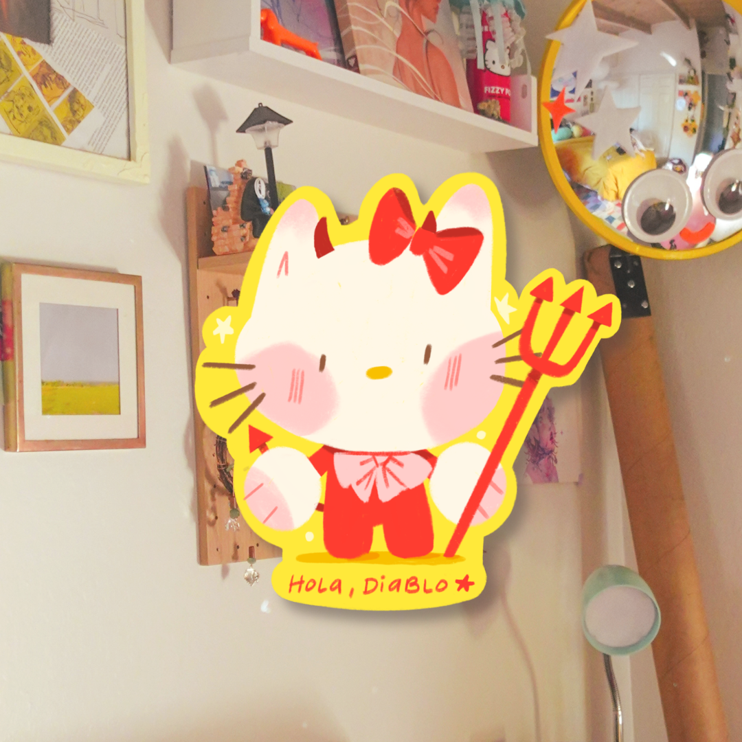 hola diablo - sticker